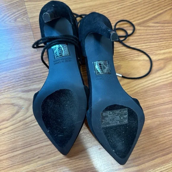 Black Suede Heels - Picture 4 of 4